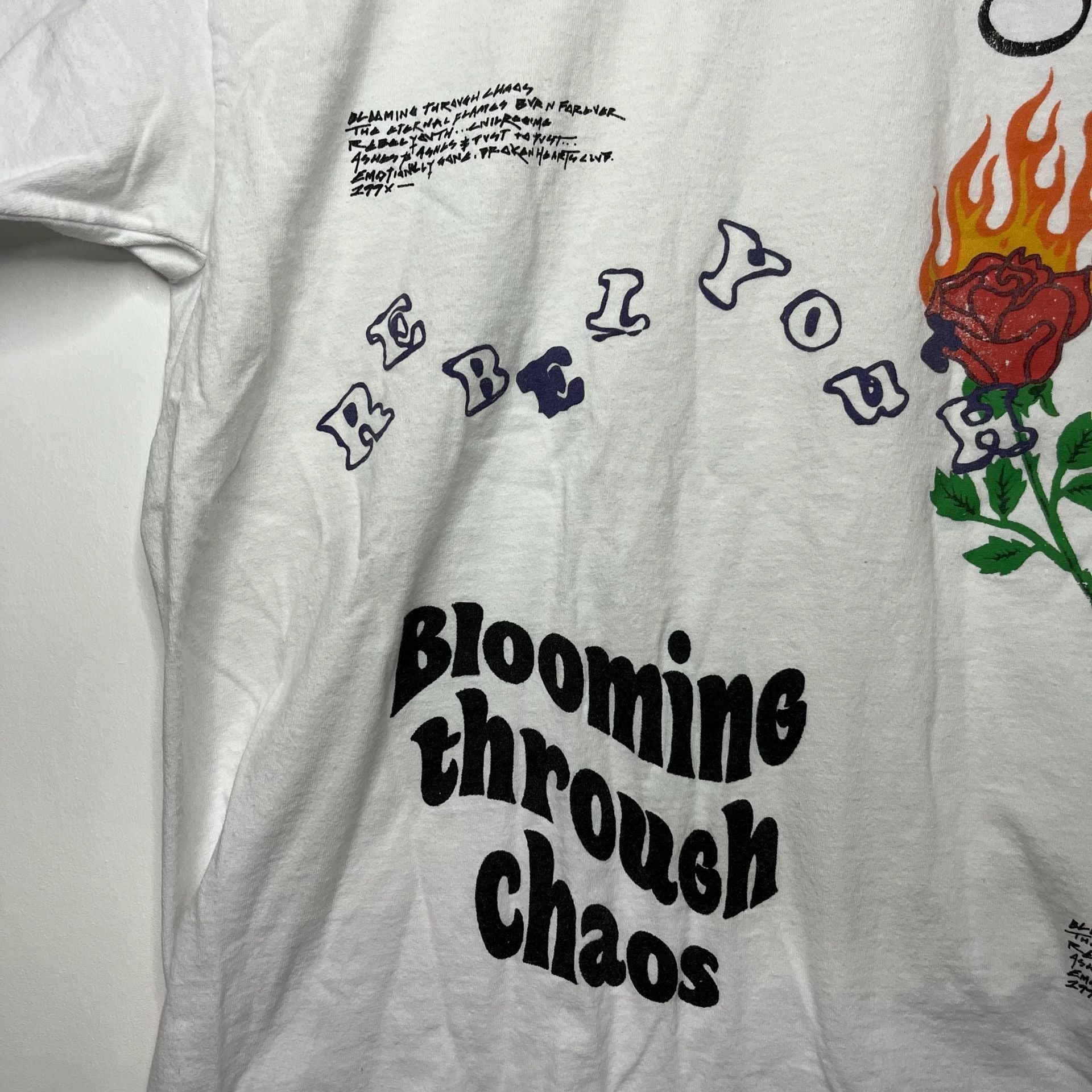 Civil Regime Blooming Through Chaos Graphic T-Shirt White Rebel Youth 10