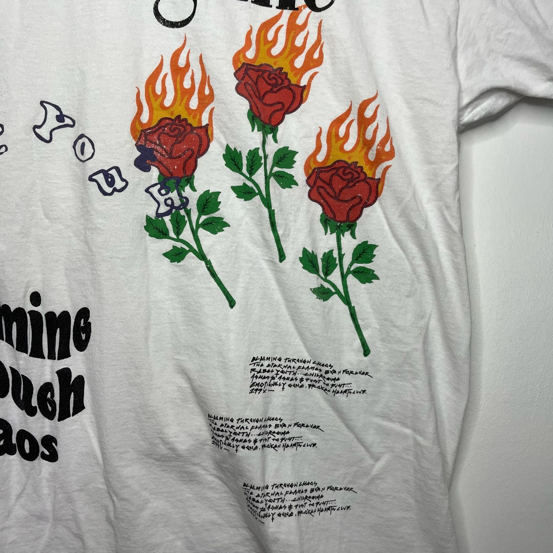 Civil Regime Blooming Through Chaos Graphic T-Shirt White Rebel Youth 11