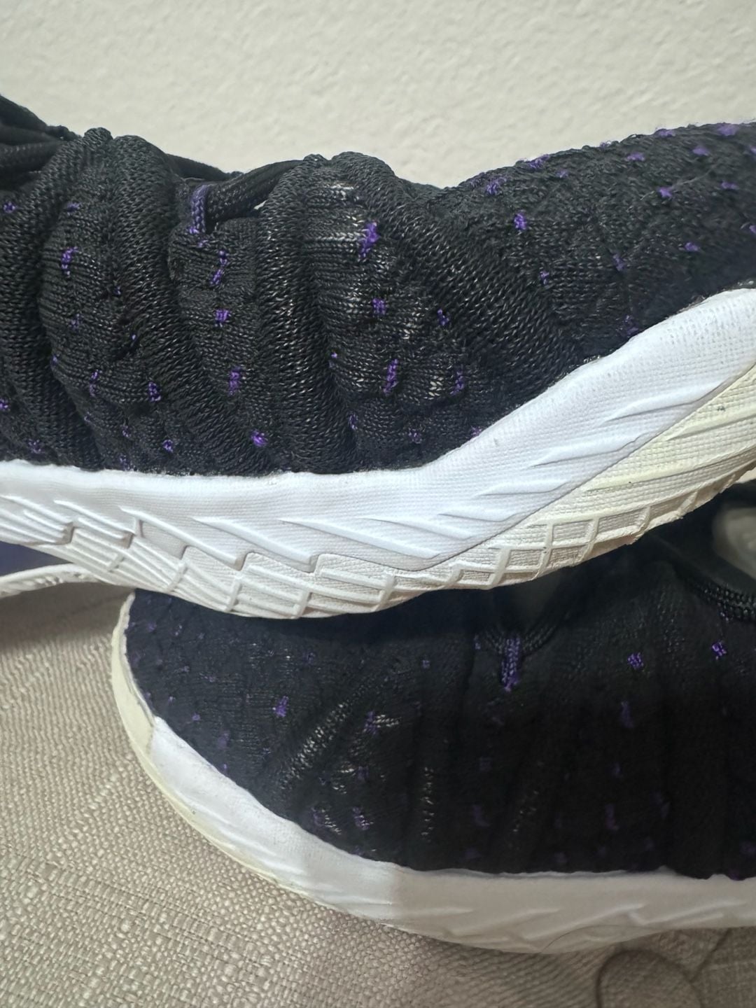 Nike LeBron 18 Lakers Basketball Shoes Black Psychic Purple Gold 4