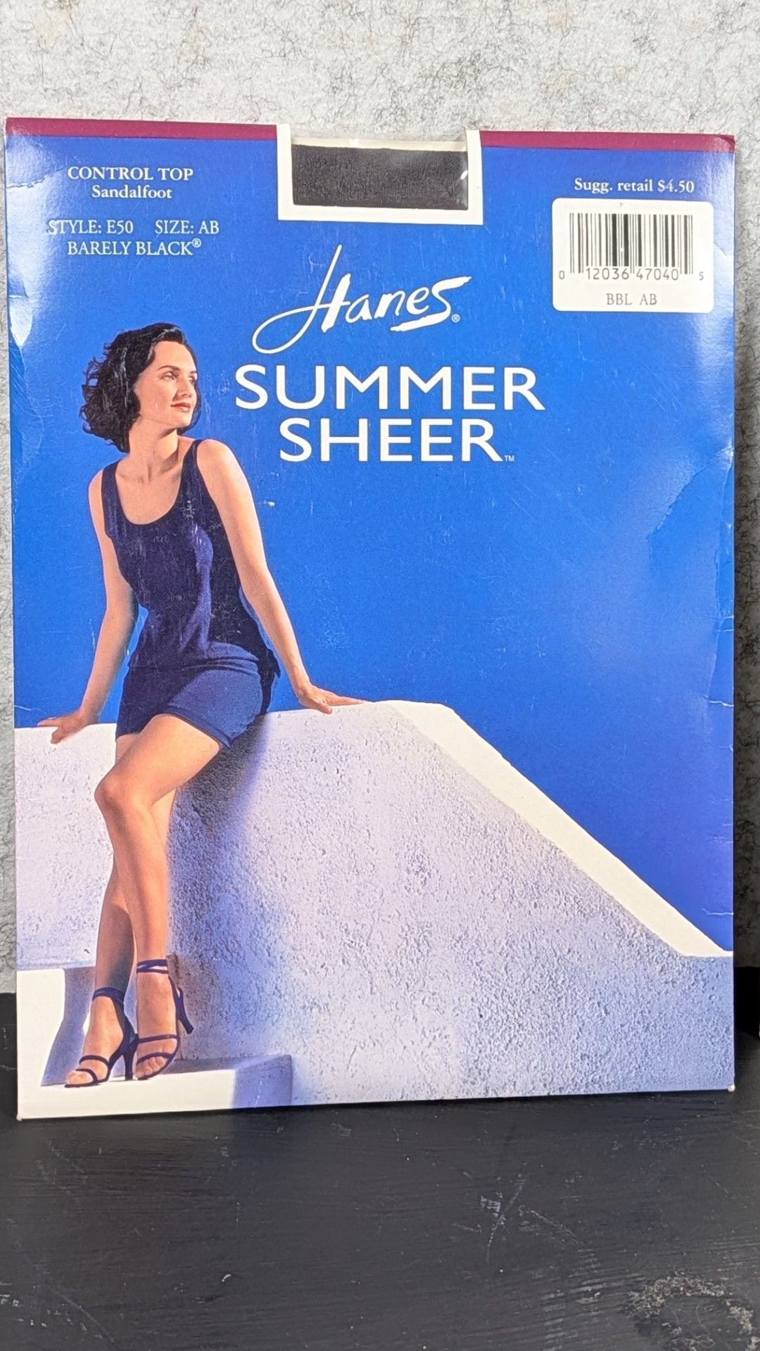 Lot of 2 Vintage Hanes Pantyhose - Summer Sheer & Hanes Too Opaques 2