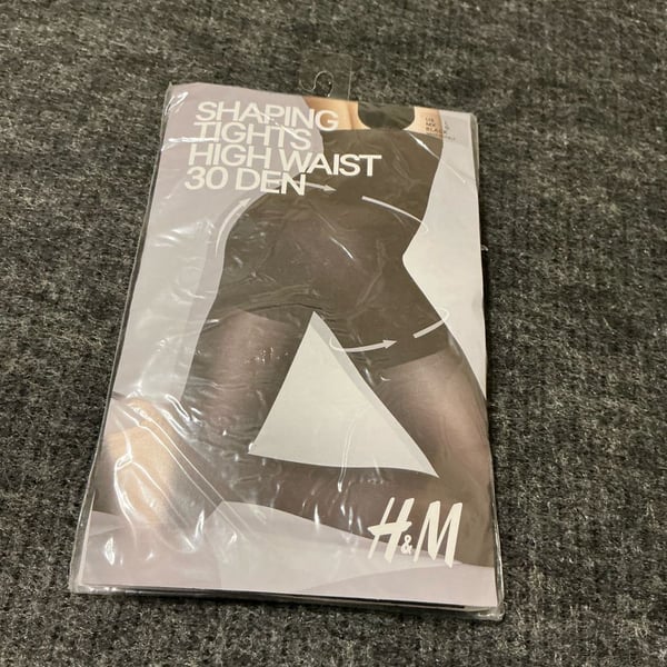 H&M Shaping Tights High Waist 30 Denier Black Size L 2 available 