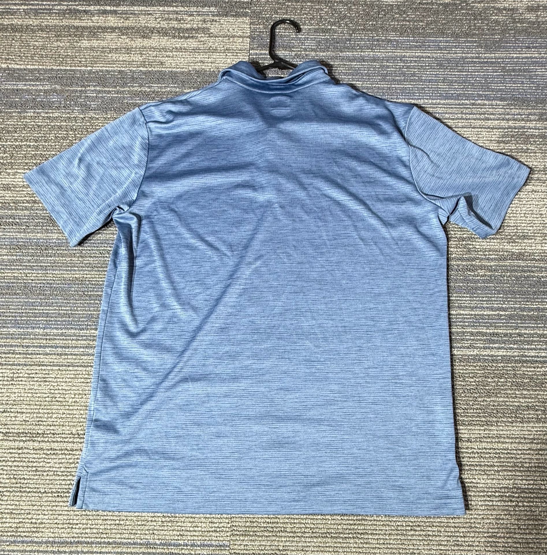 Callaway Opti-Dri Men's Blue Heathered Performance Golf Polo Shirt  7