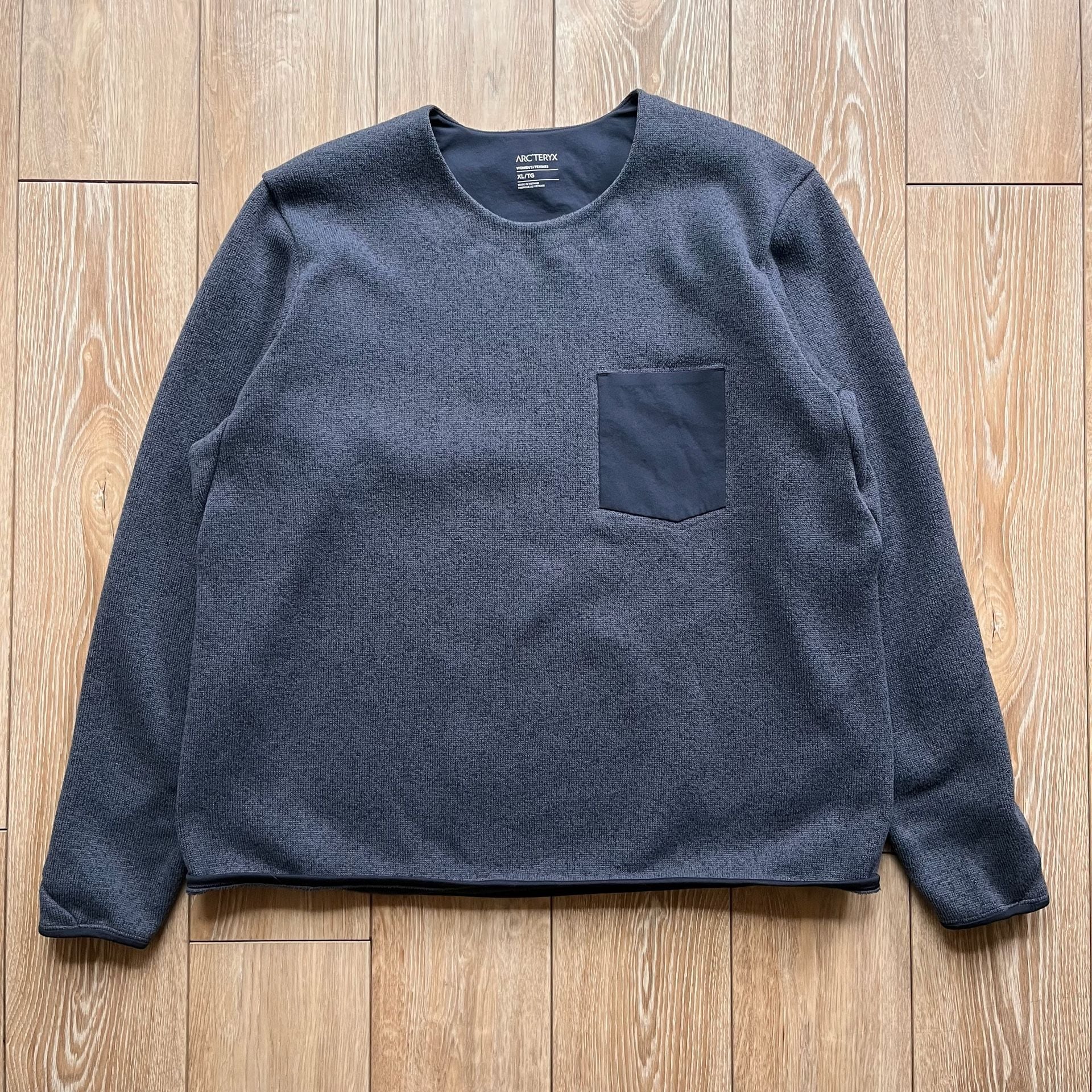Arc'teryx Covert Sweater Women's Fleece Crewneck Pocket Grey Size XL 2