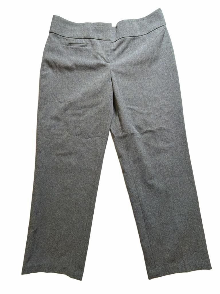 LOFT Marisa Fit Grey Herringbone Dress Pants Size 4 2