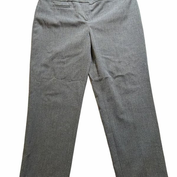 LOFT Marisa Fit Grey Herringbone Dress Pants Size 4