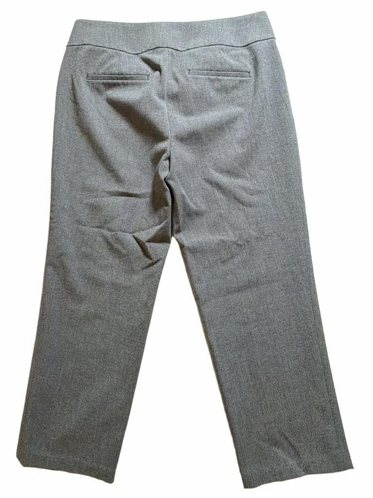 LOFT Marisa Fit Grey Herringbone Dress Pants Size 4 4