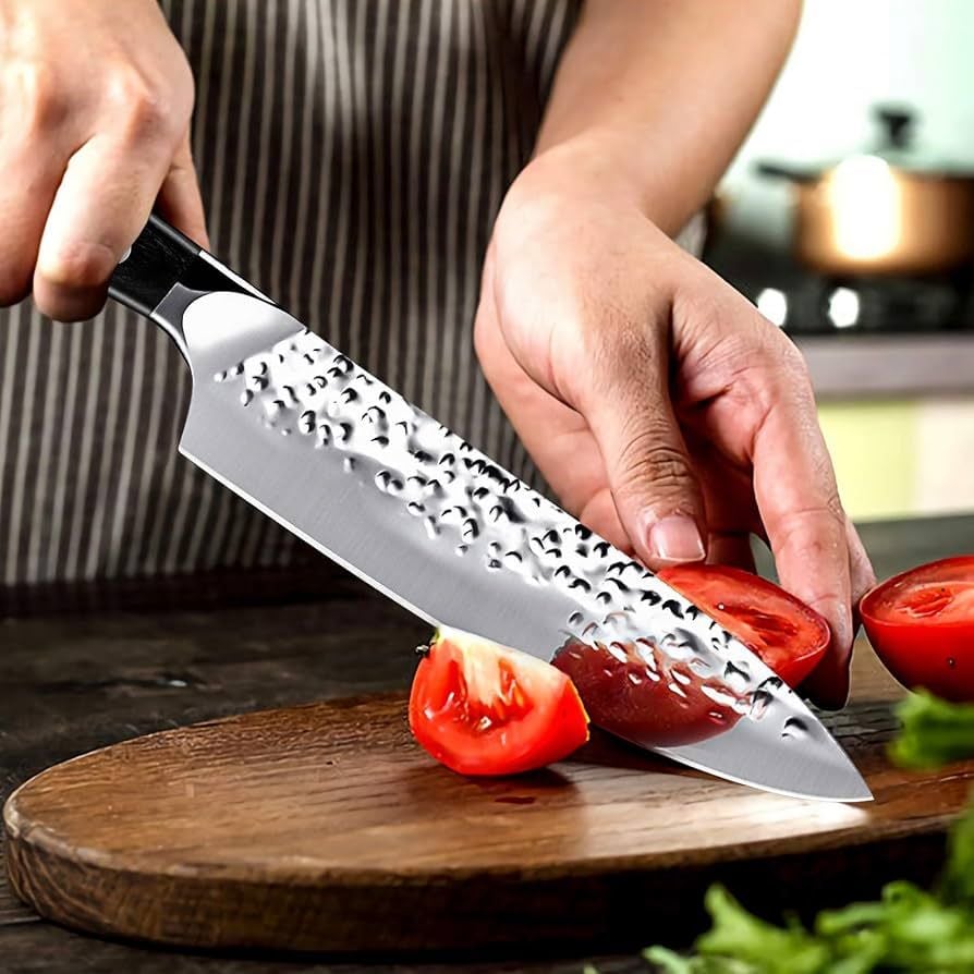 Ruidla Hammered Chef Kitchen Knife 15