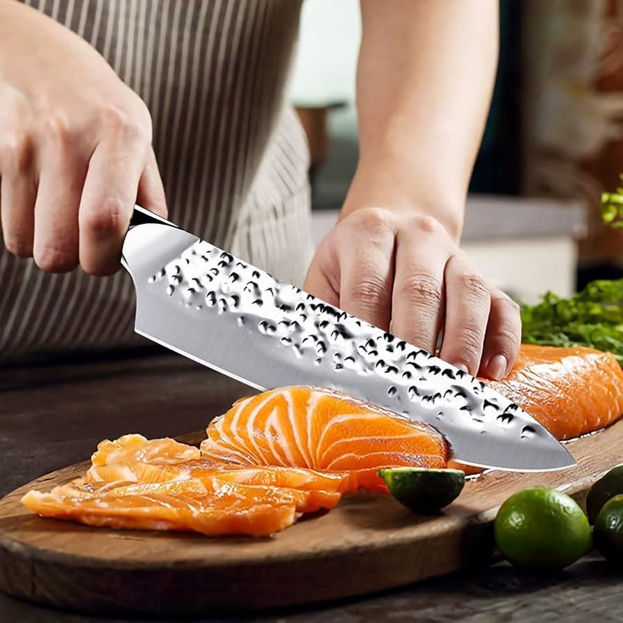 Ruidla Hammered Chef Kitchen Knife 16