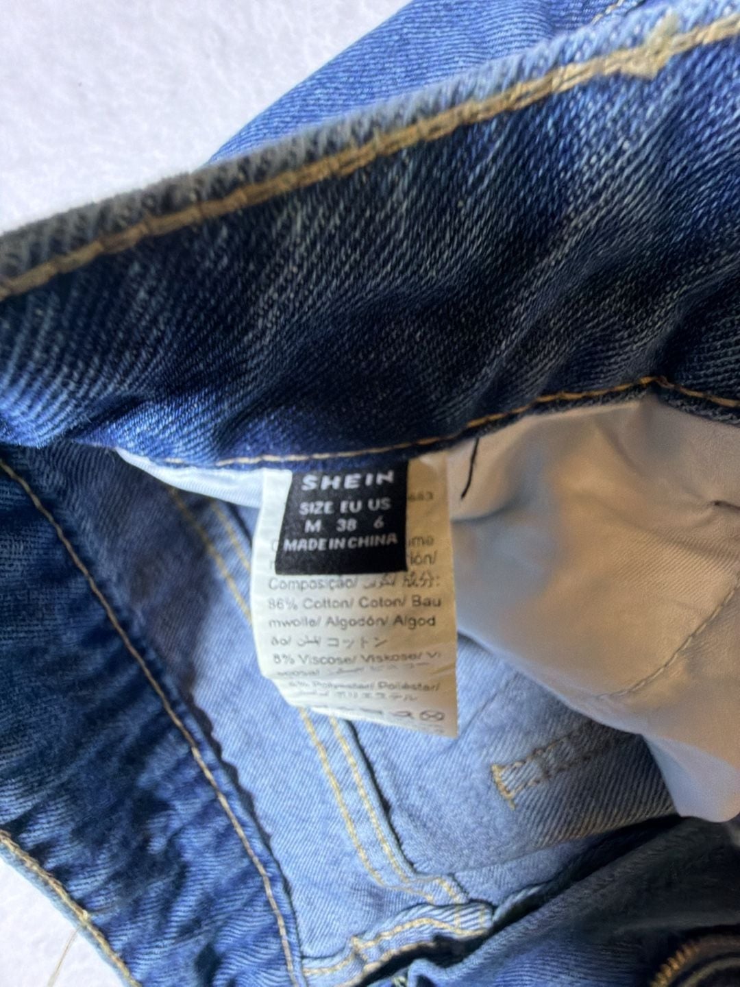 SHEIN Ripped Wide Leg Denim Jeans 3