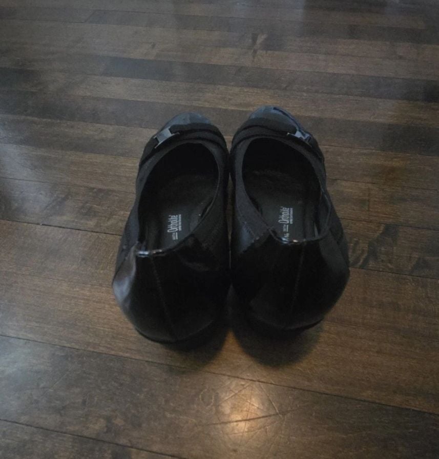 Croft & Barrow Black Patent Wedge Heel Shoes With Ortholite 4