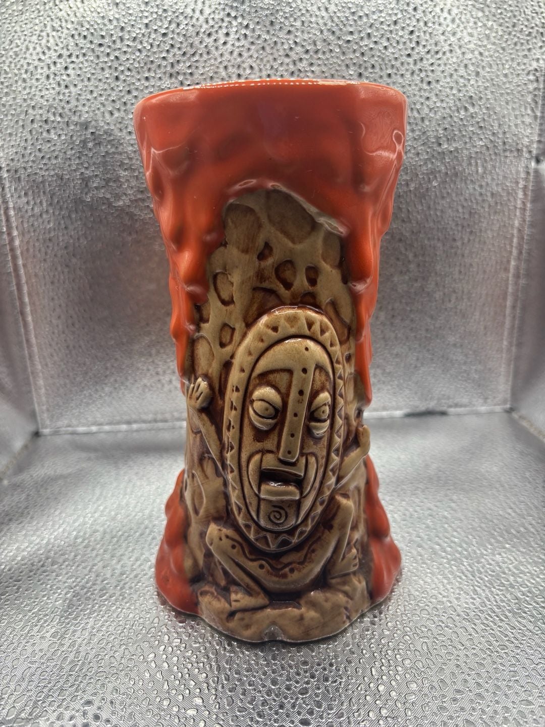 Disney Polynesian Trader Sam's Grog Grotto 1st Edition Red Krakatoa Tiki Mug 3