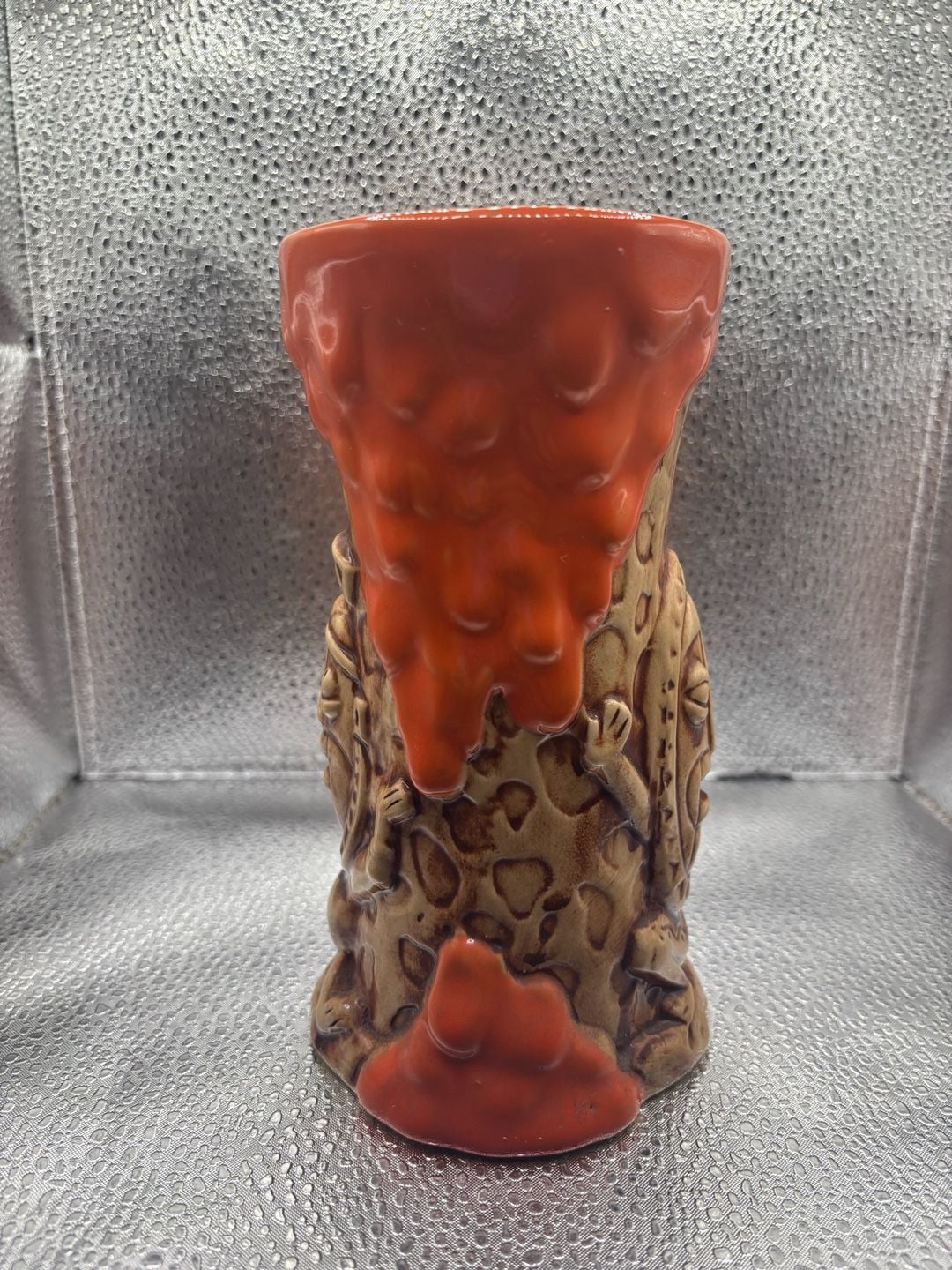Disney Polynesian Trader Sam's Grog Grotto 1st Edition Red Krakatoa Tiki Mug 4