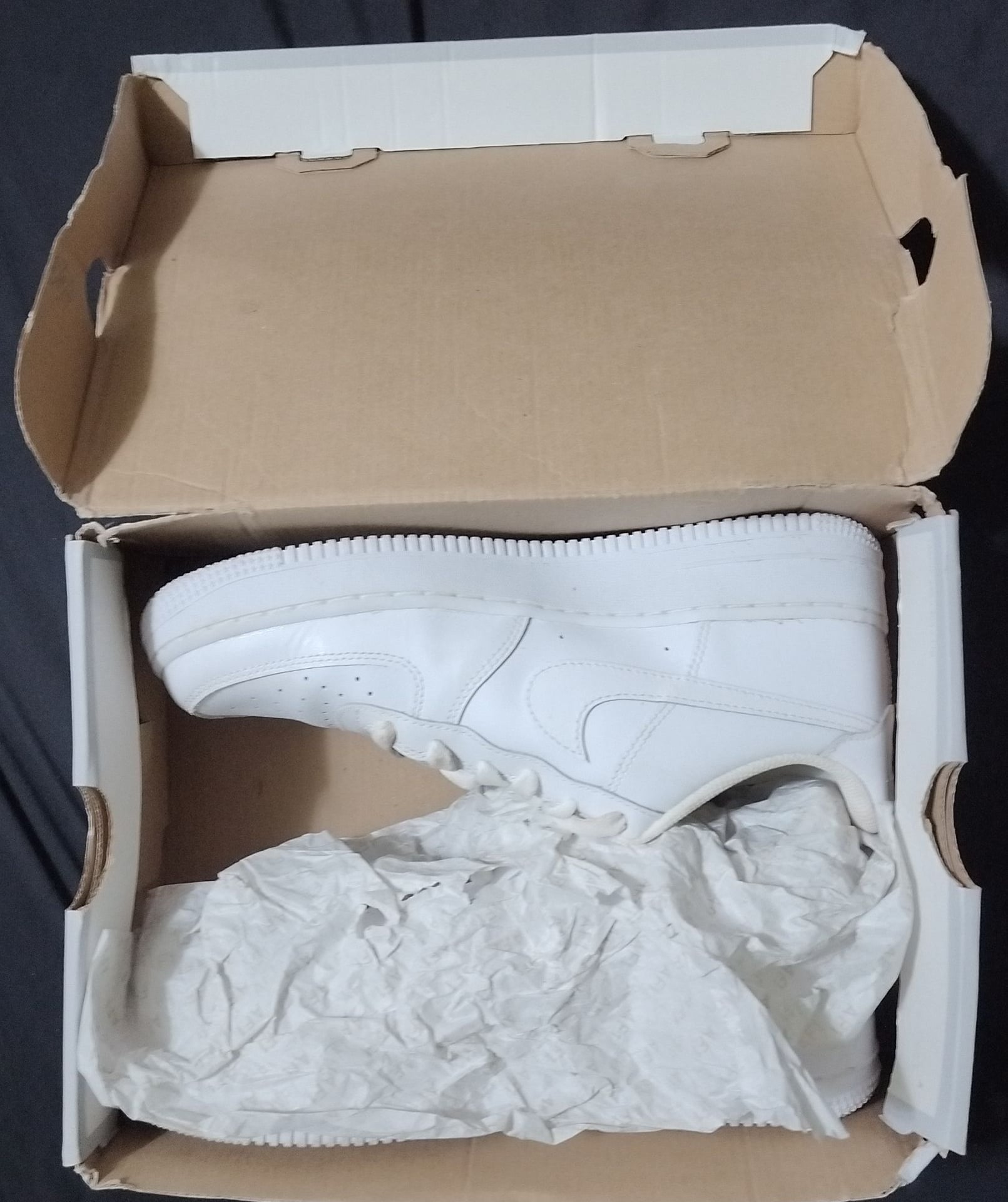 Nike Air Force 1 Low Triple White Sneakers with Box RR size 7 12