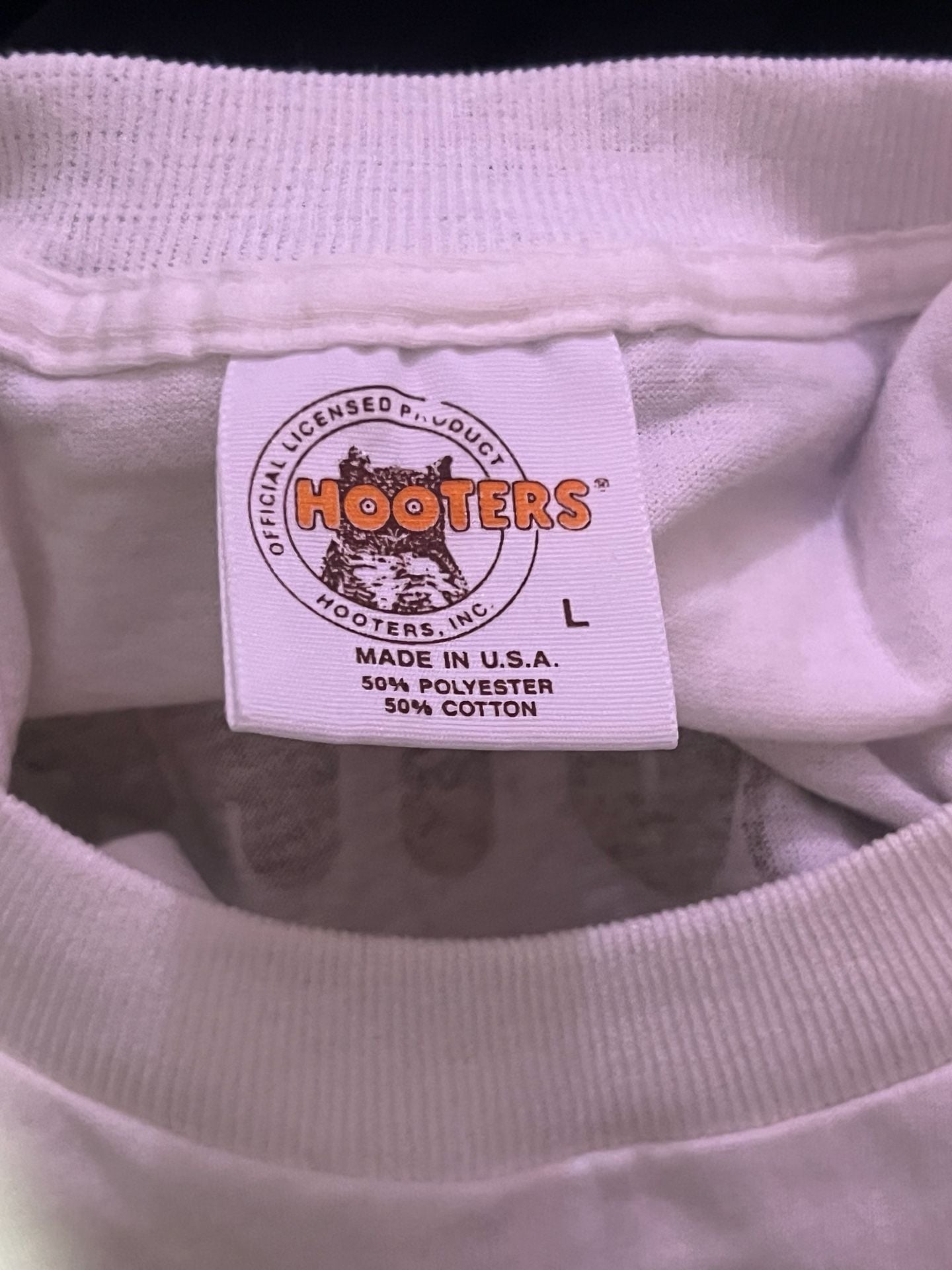 Vintage Hooters Raleigh NC Crop Top T-Shirt 7