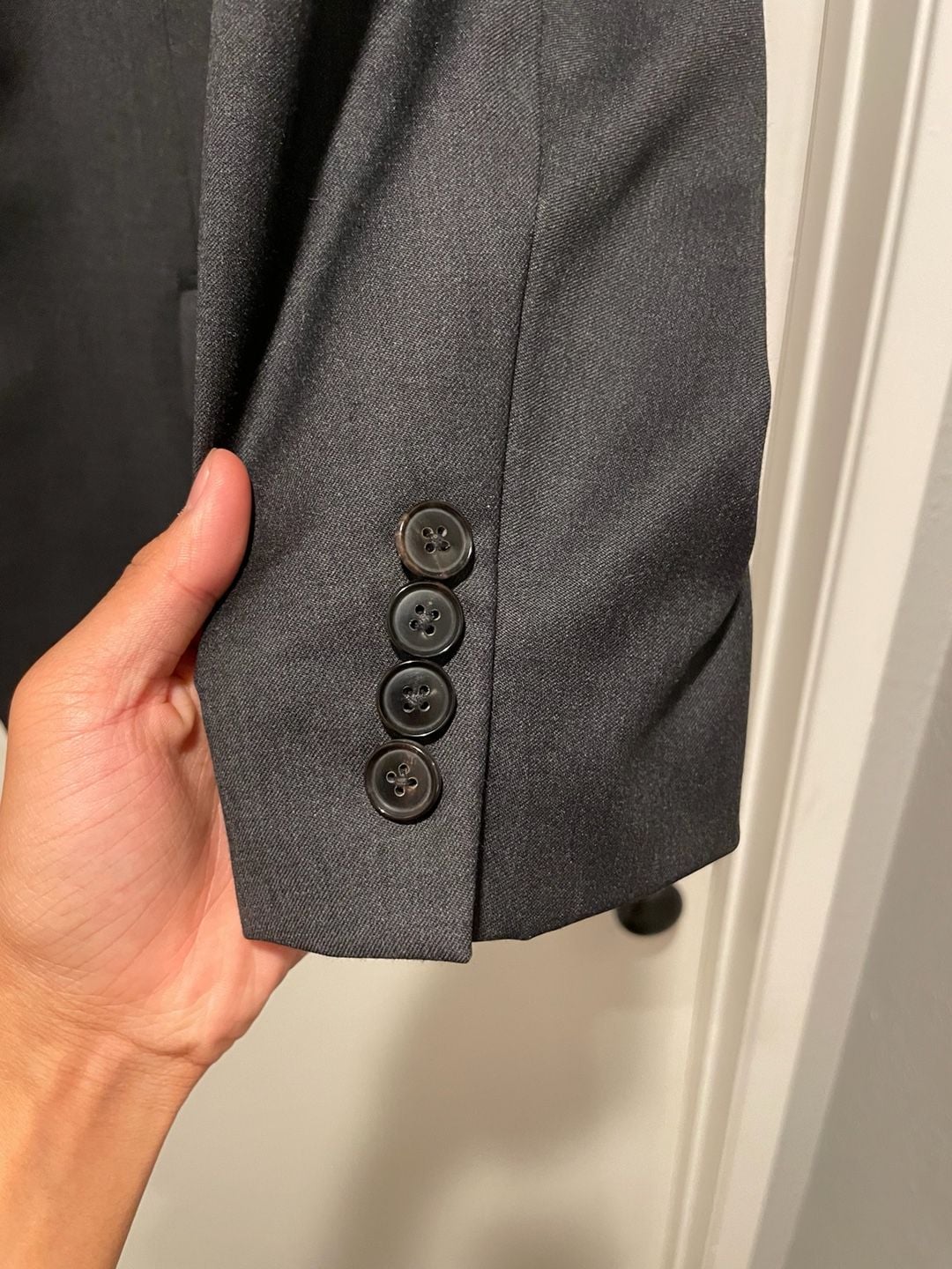 Hugo Boss Black Two-Piece Wool Suit Jacket and Pants Set 7