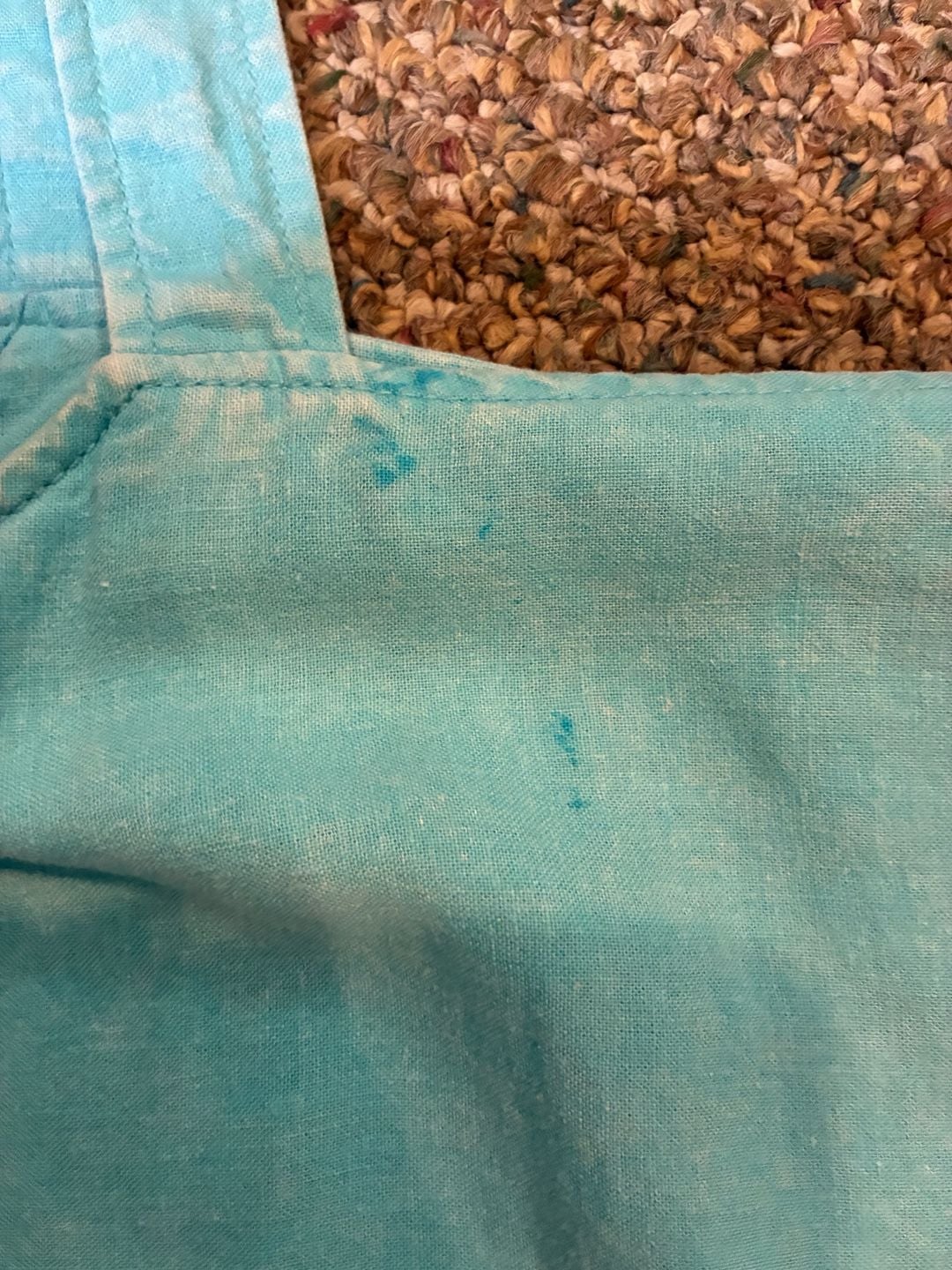 Casacabana Blue Cotton Linen Square Neck Button-Front Tank Top Size S 4