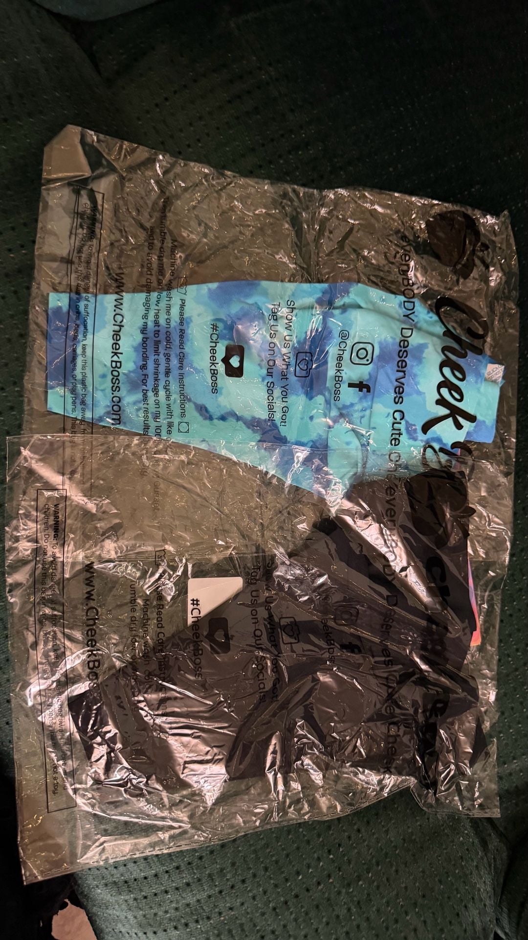 Cheek Boss blue tie-dye thong, TH115-53, NIP 1