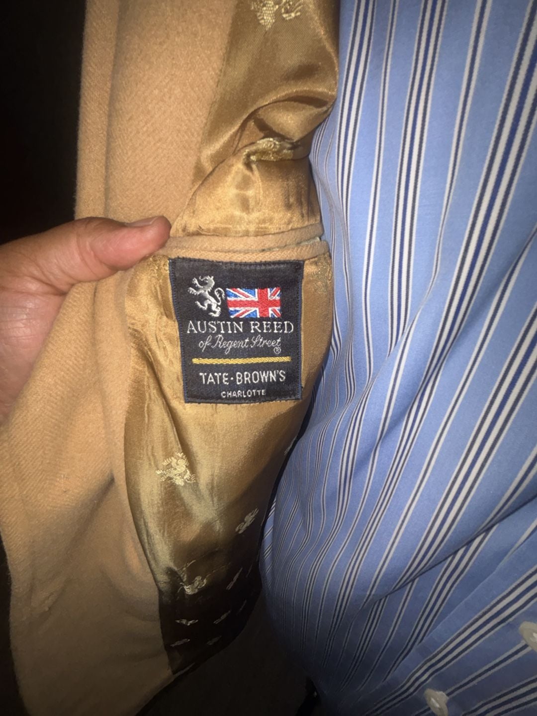 Vintage Austin Reed of Regent Street Tate-Brown's 100% Camel Hair Sport Coat Blazer 42 R 5