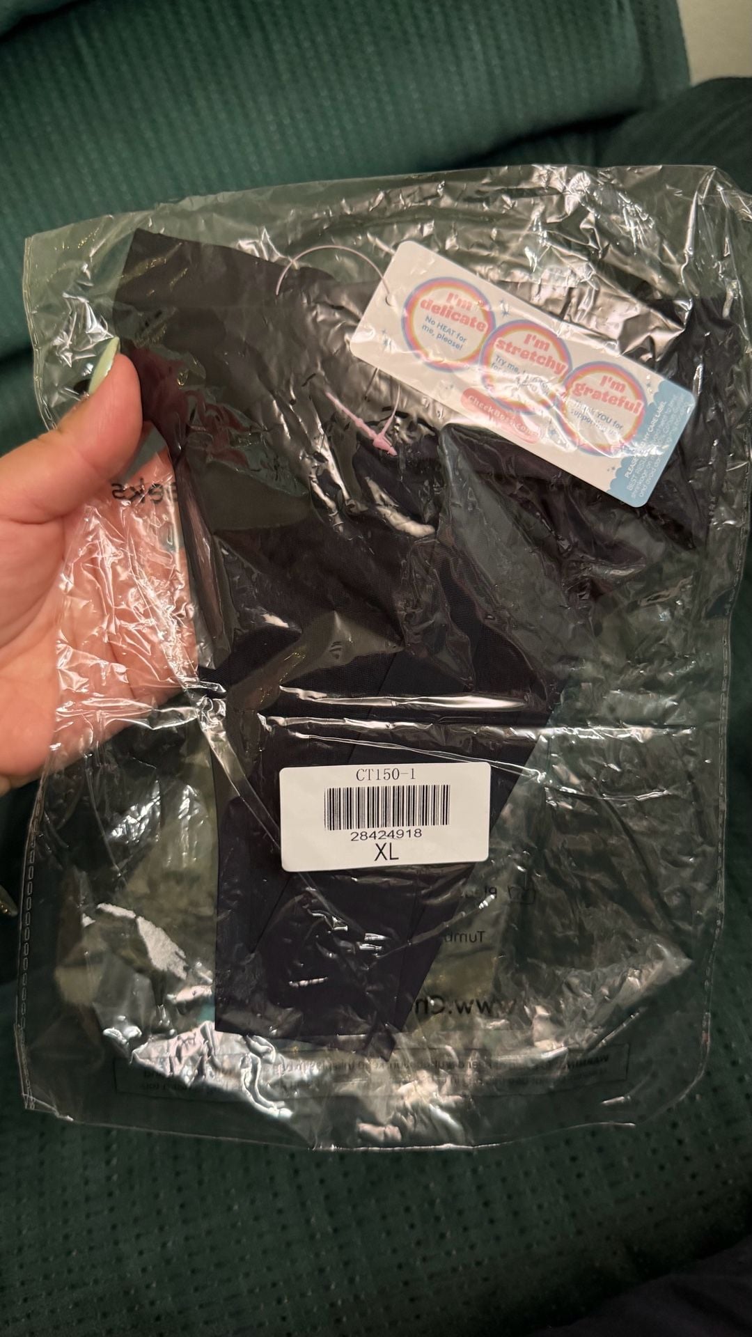 Cheek Boss Black Thong Underwear CT150-1 Size XL New in Package 1