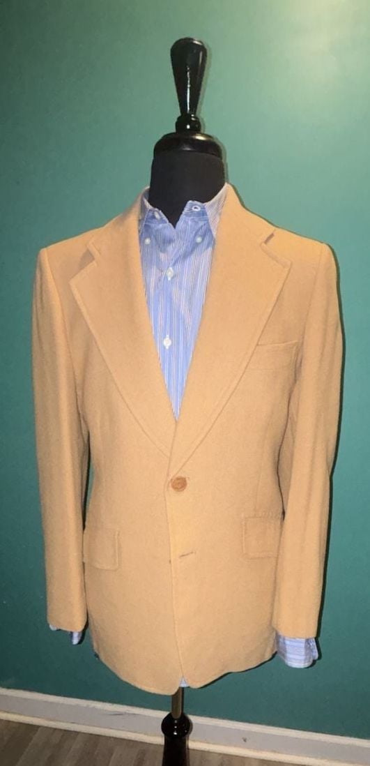 Vintage Austin Reed of Regent Street Tate-Brown's 100% Camel Hair Sport Coat Blazer 42 R 2