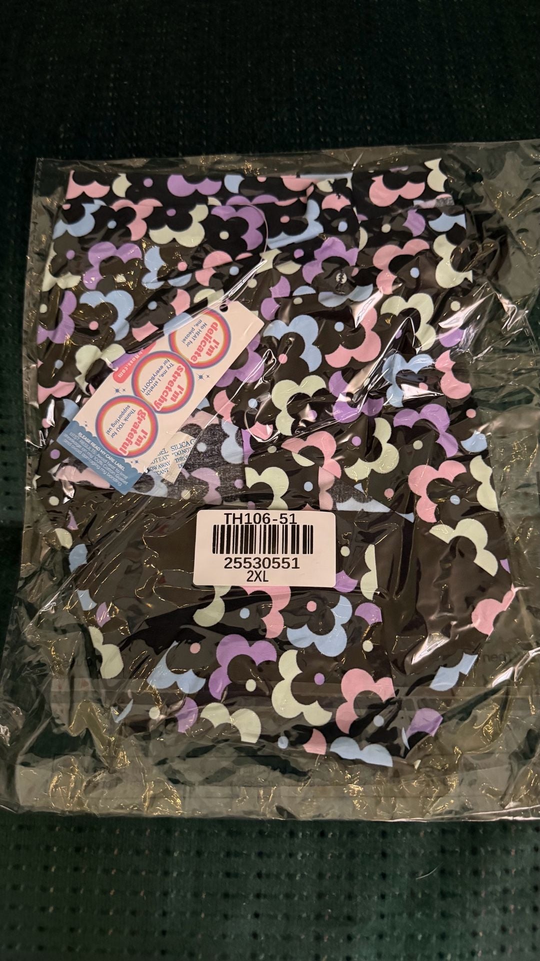 Cheek Boss Retro Floral Print Underwear Women’s 2XL New in Package 1
