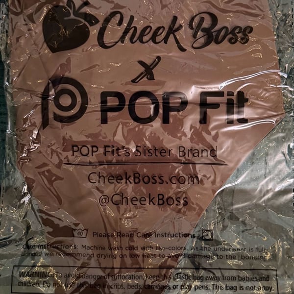 Cheek Boss x POP Fit Brown Nude Thong Women’s 2XL New in Package