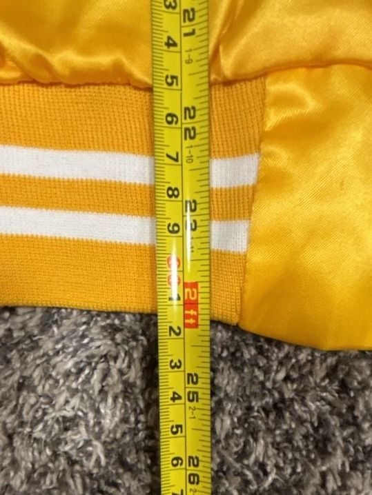 Vintage 1987 Pan Am Games Indianapolis Hartwell Yellow Bomber Jacket Medium 7