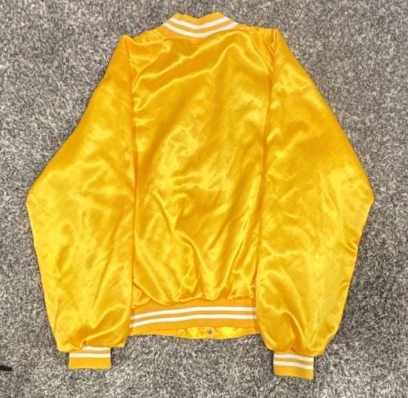 Vintage 1987 Pan Am Games Indianapolis Hartwell Yellow Bomber Jacket Medium 5