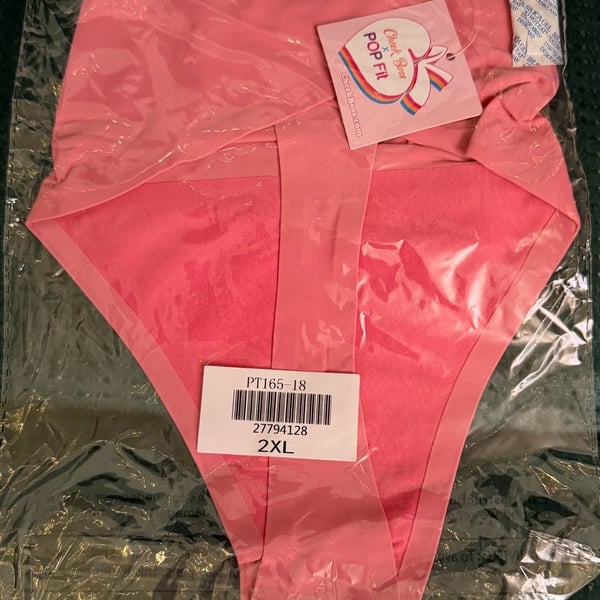 Cheek Boss x POP Fit High Waist Thong Panties Pink 2XL
