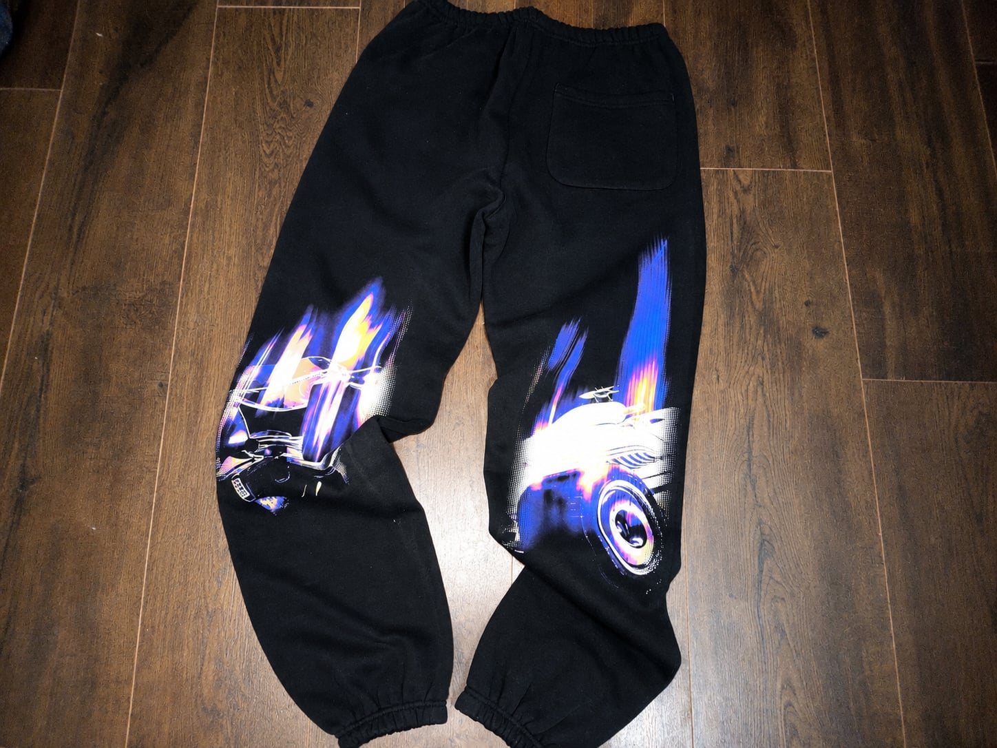 PacSun Formula 1 Graphic Fleece Sweatpants Black NWT 9