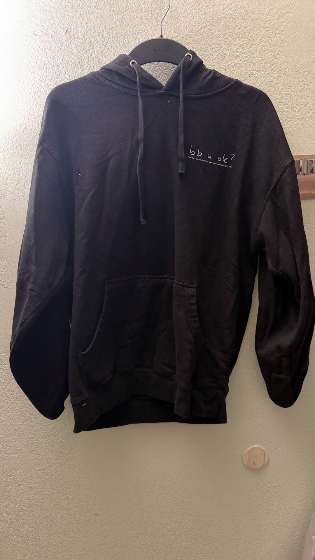 San Holo BB U OK? Black Graphic Hoodie Official Album Merch Pullover 2