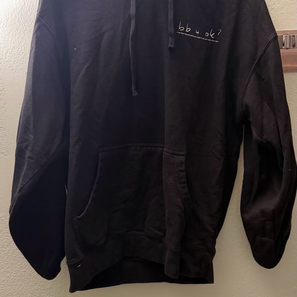 San Holo BB U OK? Black Graphic Hoodie Official Album Merch Pullover