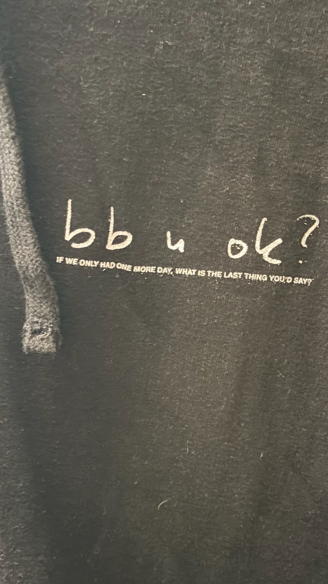 San Holo BB U OK? Black Graphic Hoodie Official Album Merch Pullover 3