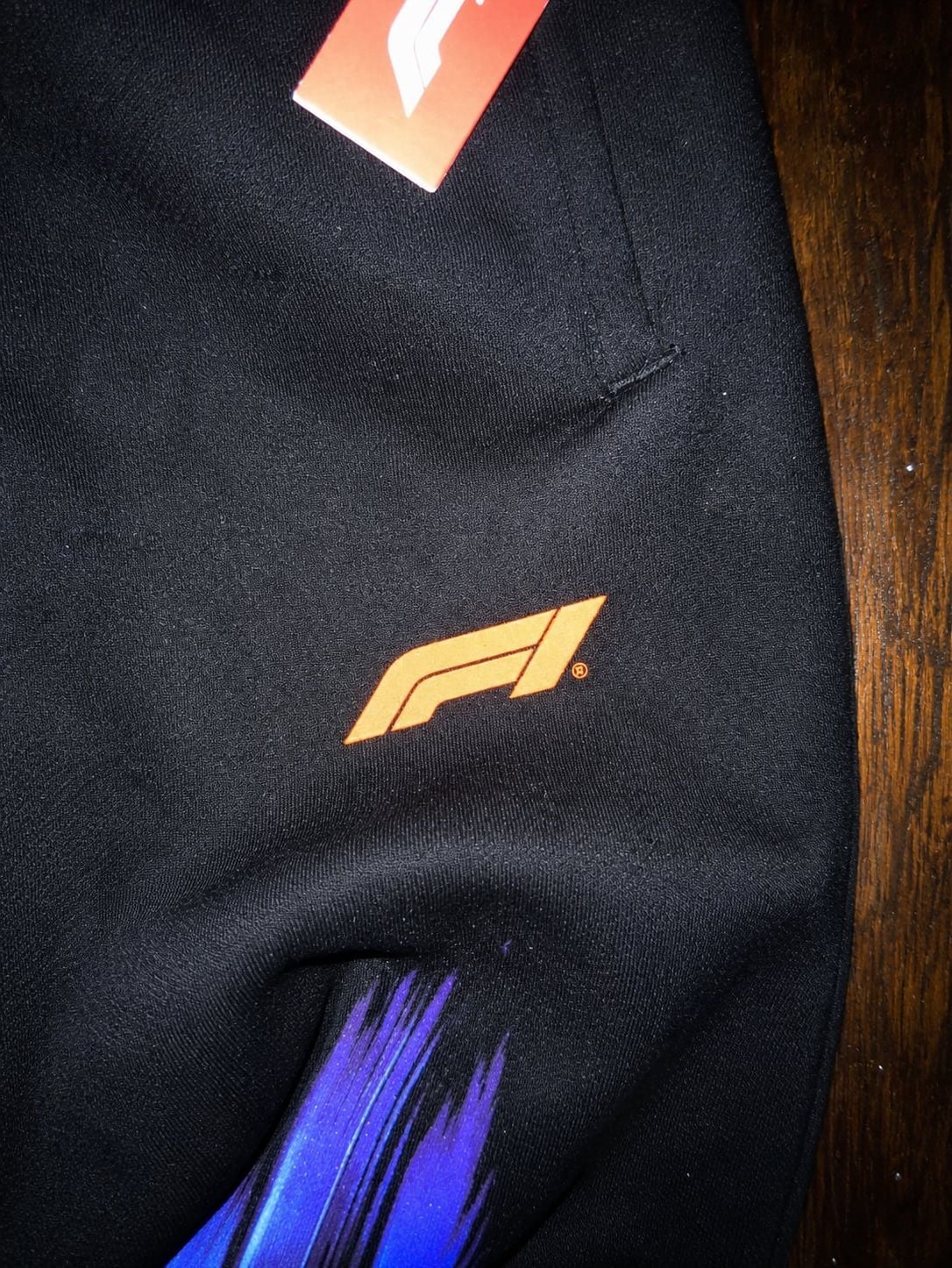 PacSun Formula 1 Graphic Fleece Sweatpants Black NWT 6
