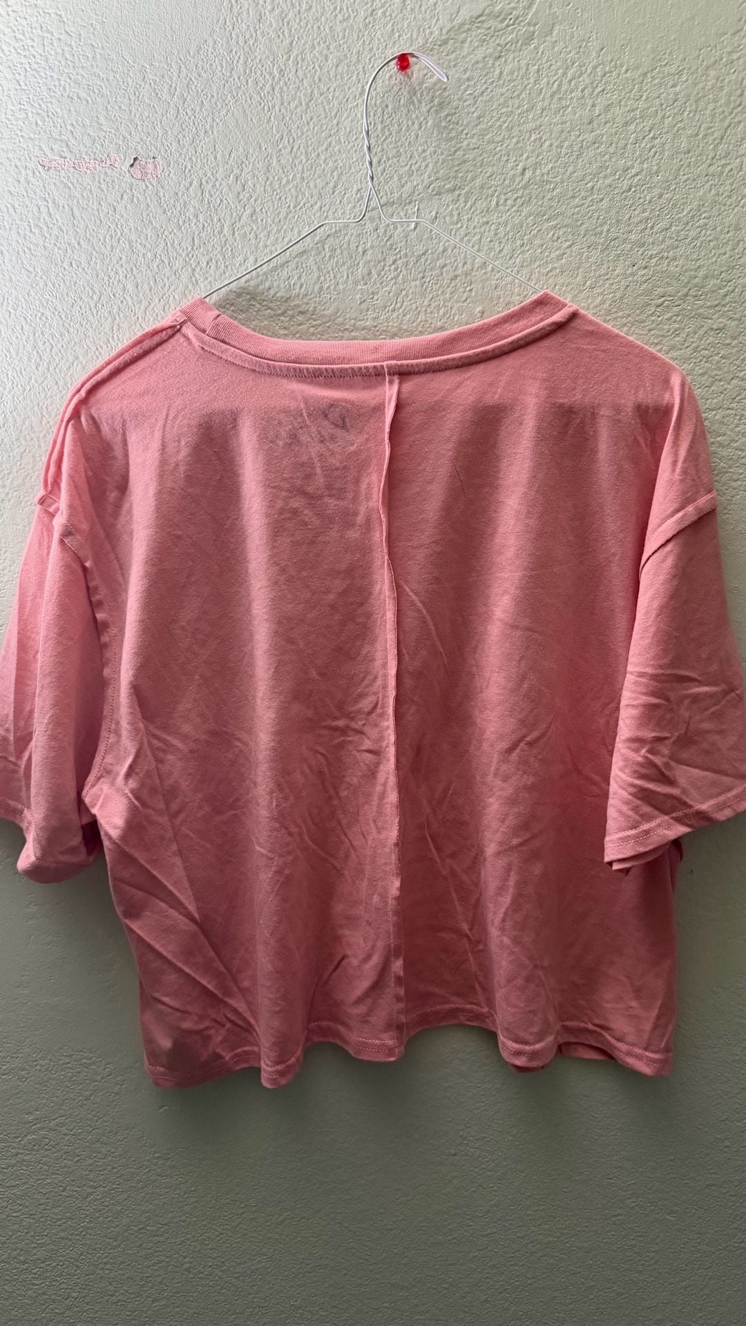 Barbie Women’s XL Pink Rhinestone Logo Oversized T-Shirt Mattel 2023 3