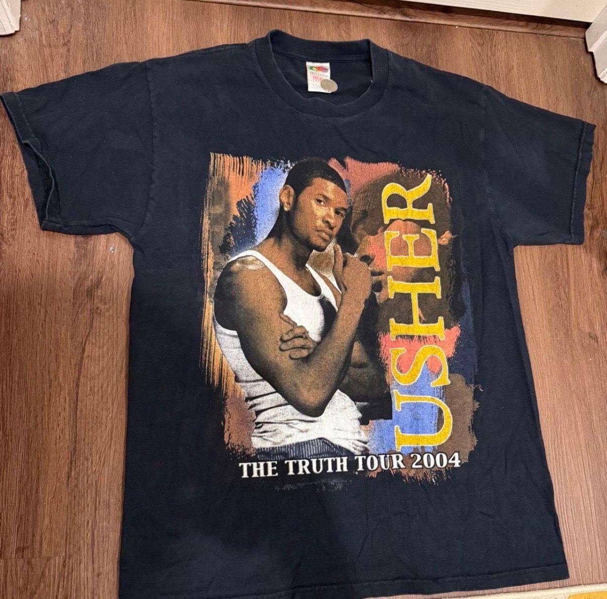Vintage Fruit of the Loom Usher and Kanye West The Truth Tour 2004 3