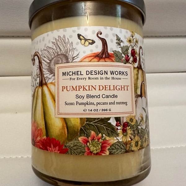 Michel Design Works Pumpkin Delight Soy Blend Candle, 14 oz
