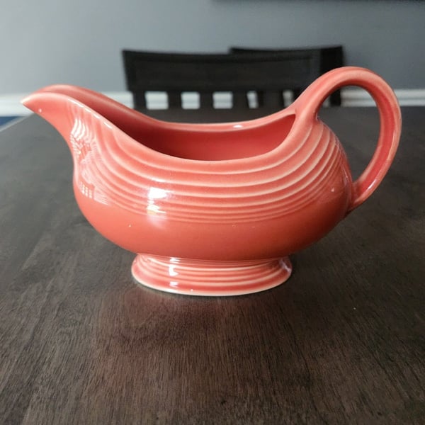 Homer Laughlin Fiesta Orange Gravy Boat