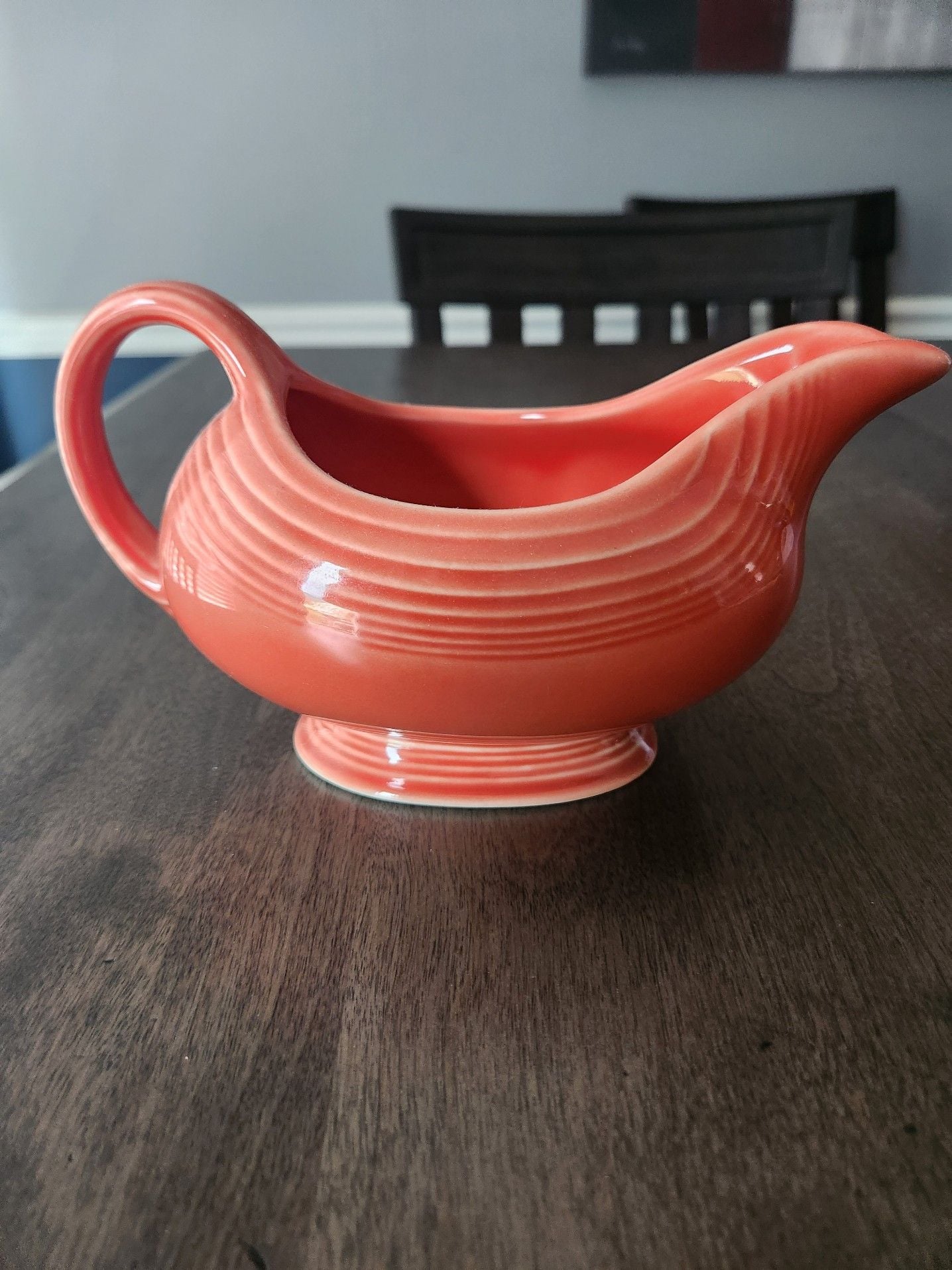Homer Laughlin Fiesta Orange Gravy Boat 2