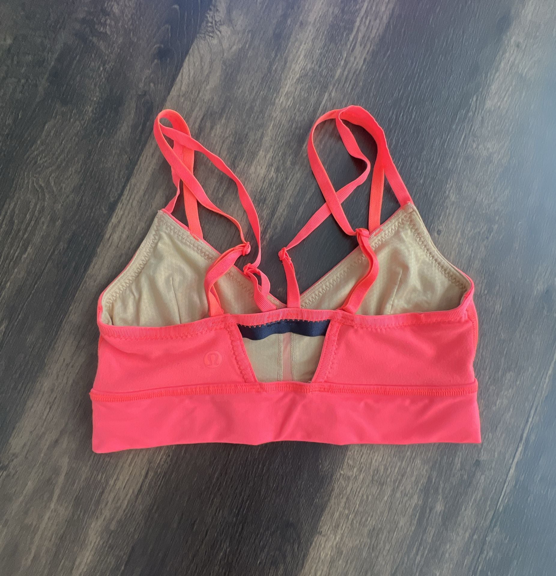 Lululemon Free to Be Serene Strappy Sports Bra Sunset Orange Size 6 3