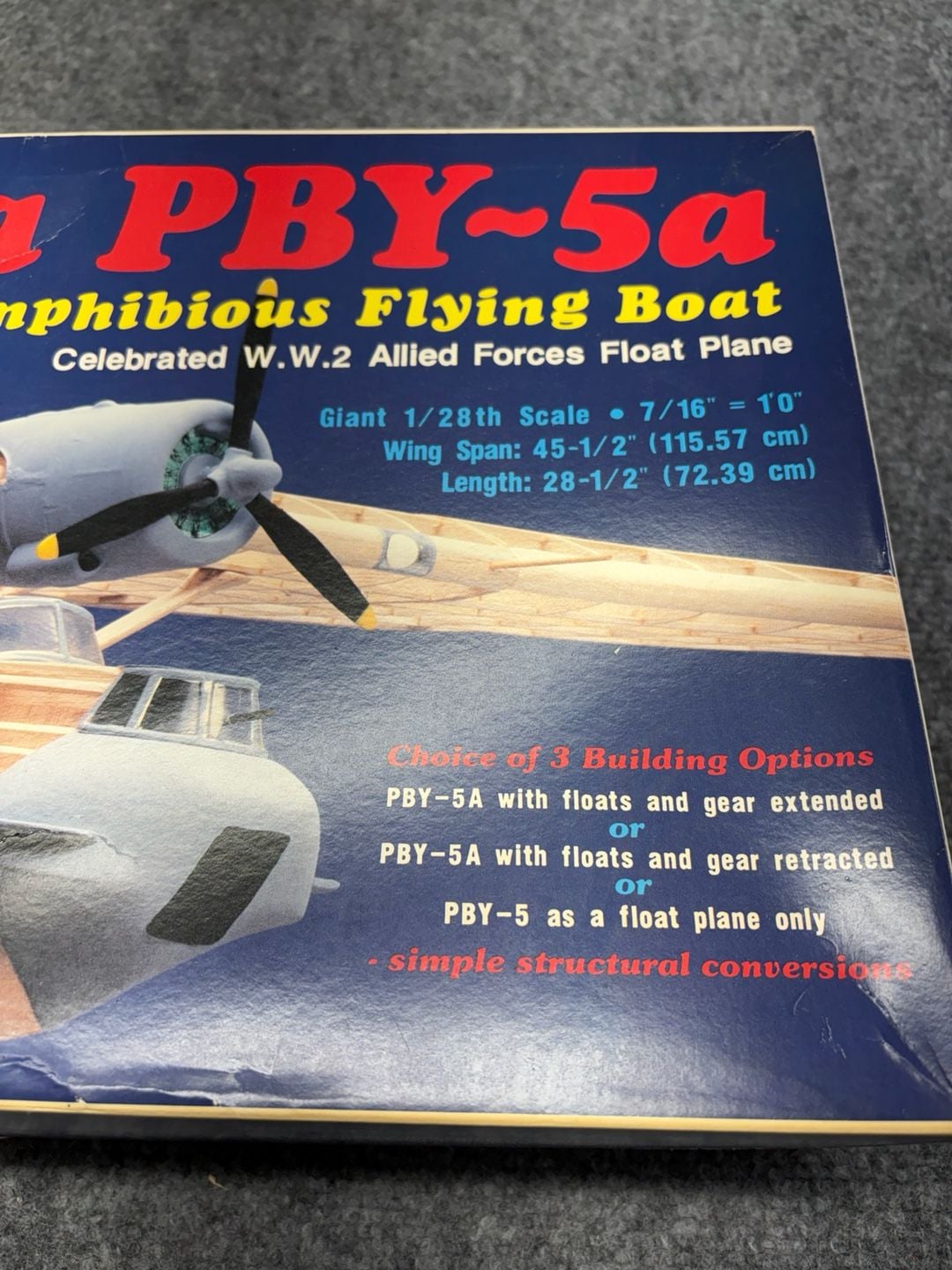 Guillow's Consolidated Catalina PBY-5a Wood Model Kit #2004, Appears Complete 15