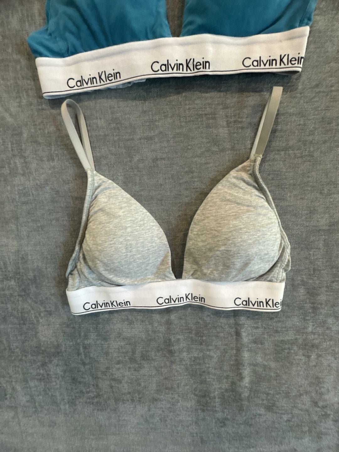 Calvin Klein Icon Cotton Modal Lightly Lined Triangle Bralette Lot of 2 5
