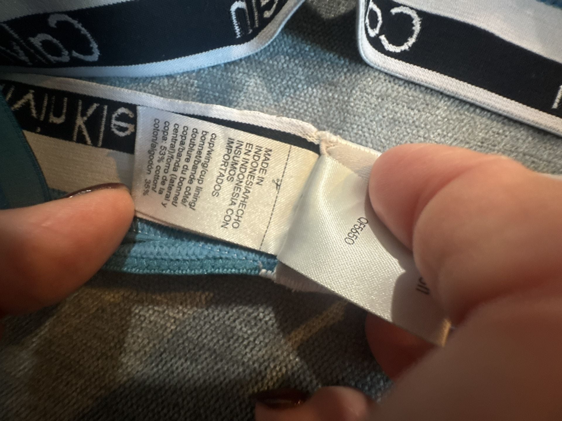 Calvin Klein Icon Cotton Modal Lightly Lined Triangle Bralette Lot of 2 12