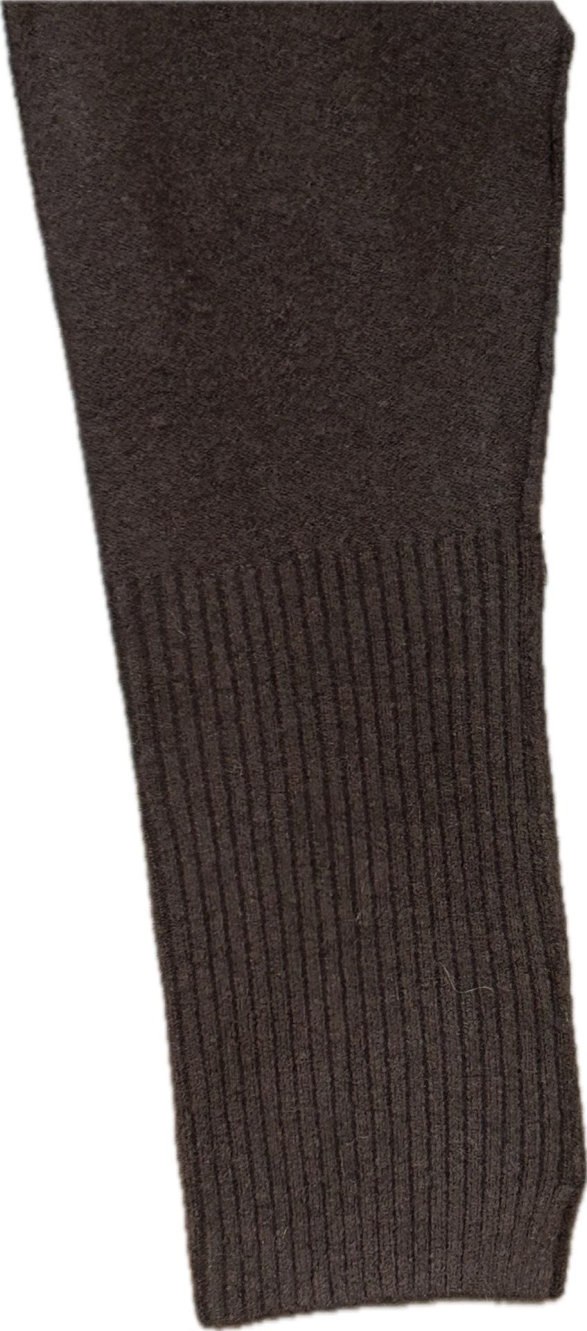 Free People Around Town Polo Sweater Chocolate Brown Open V-Neck Slouchy Size S 4