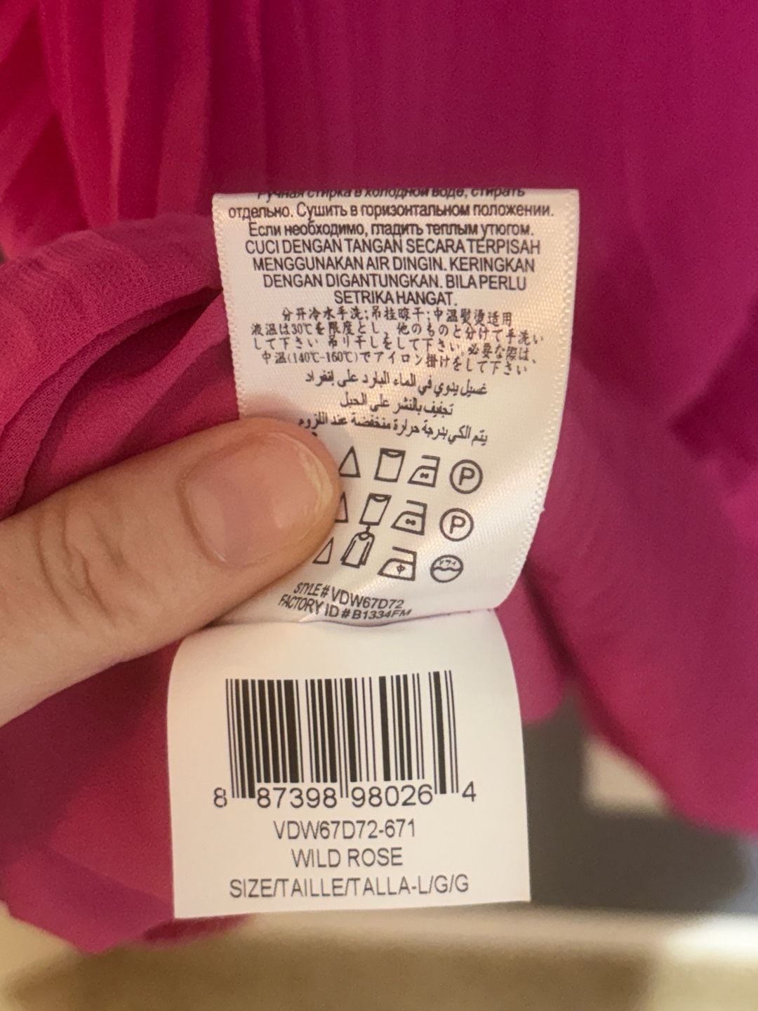 BCBGeneration Barbie Pink Pleated Tiered Mini Dress Large Spaghetti Strap 6
