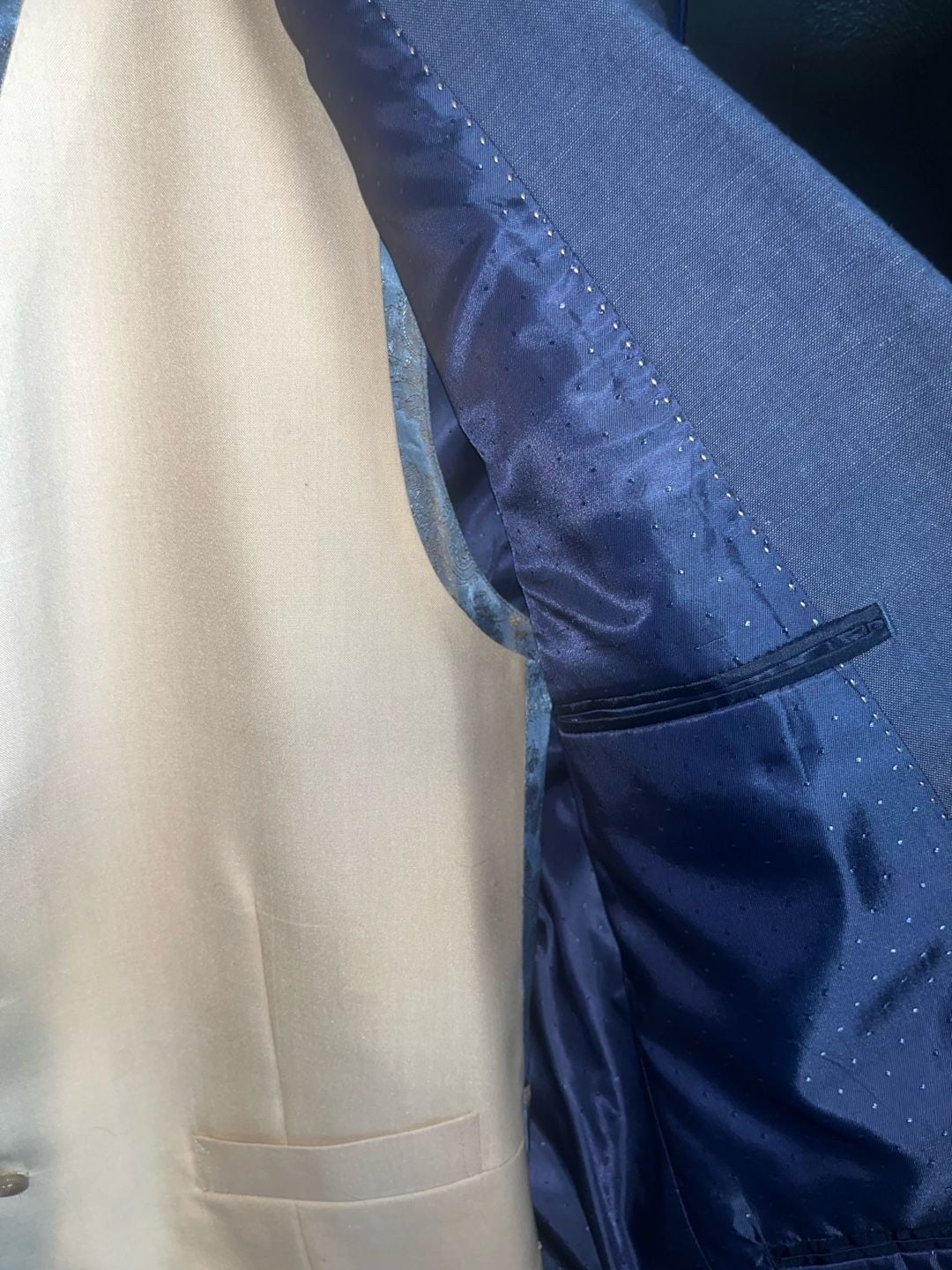 Tommy Hilfiger Heather Grey/Navy Suit Blazer and Vest Set 4