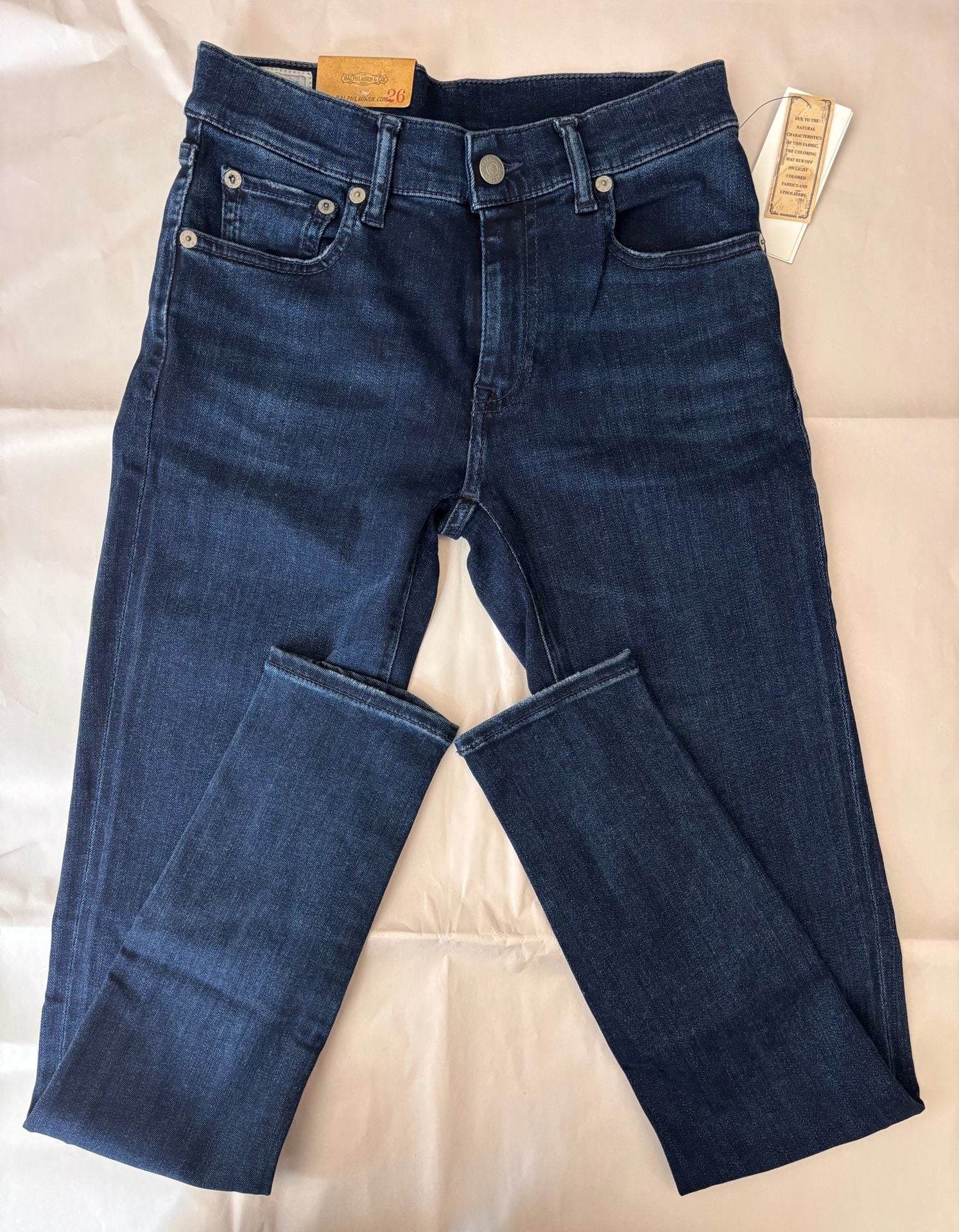 Polo Ralph Lauren The Varick Legging Dark Indigo Denim Jeans Size 26 DK INDIGO 5