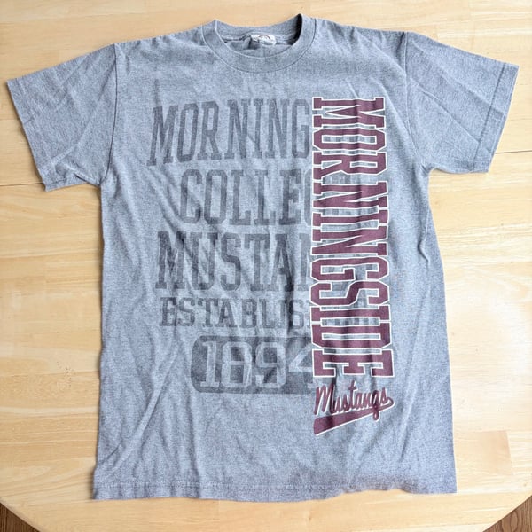 Morningside College Mustangs 1894 Vintage Gray T-Shirt