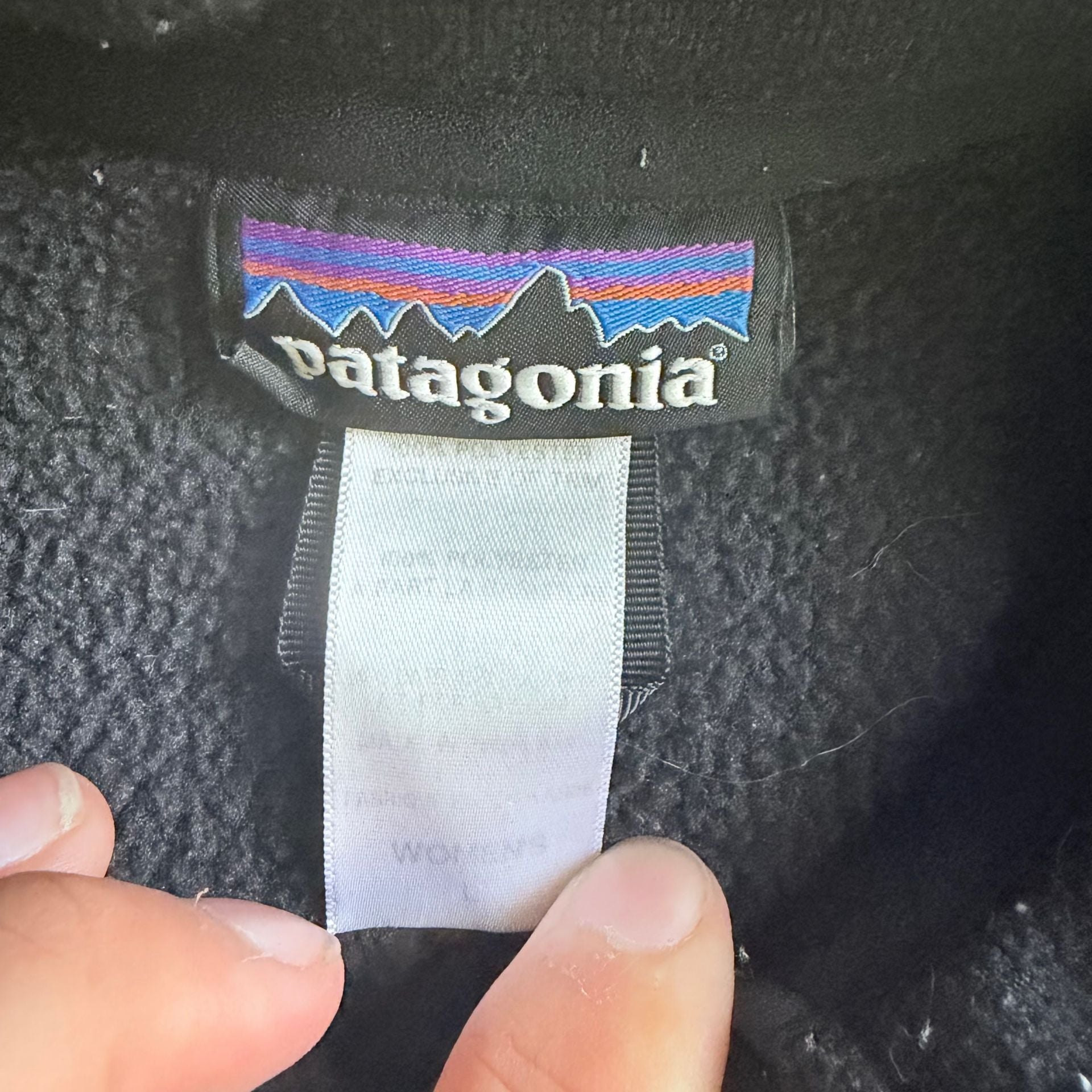 Patagonia Women's Full Zip Fleece Jacket Black 4