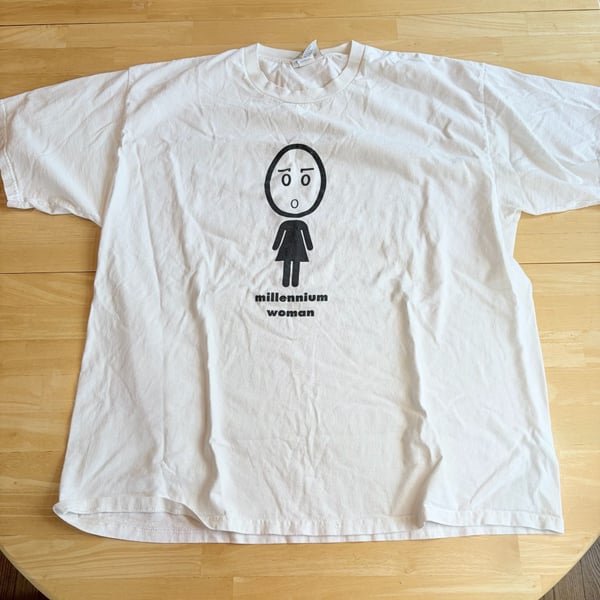 Vintage Lee Sport Millennium Woman T-Shirt White XXL